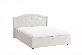 Кровать с подъемным механизмом Верона 140х200 см ZP.KM1.4-01.1771 белый (экокожа) - Фото предпросмотра