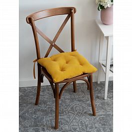 Подушка на стул KARET, желтый - Фото предпросмотра