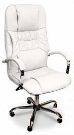 Кресло для руководителя Бридж КВ-14-131112 белое - Фото предпросмотра