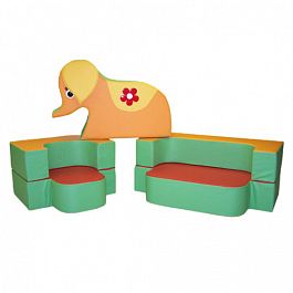 «Трансформер с игрушкой 2» - Слоник зелено-оранжевый - Фото предпросмотра