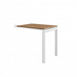 Приставной стол на металлоопорах Tess 60x80x75 орех - Фото предпросмотра