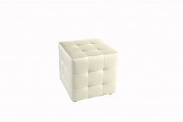 ПУФ БАРИ С УТЯЖКАМИ ( 415*415*420), BOOM ICE белый "Мягкая мебель для кабинета" ТК-001273400699 белый - Фото предпросмотра