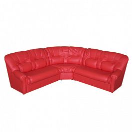 Комплект мягкой угловой мебели «Медвежонок» (3+1+3) Красный - Фото предпросмотра