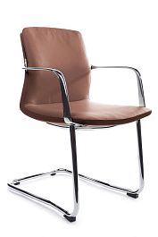 Кресло Plaza-SF FK004-С11 Светло-коричневый (1A MB915) натуральная кожа 58*58*82 - Фото предпросмотра