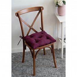 Подушка на стул KARET, баклажановый - Фото предпросмотра