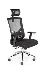 Кресло Гарда SL / черный пластик / черная сетка / черная сидушка - Фото предпросмотра