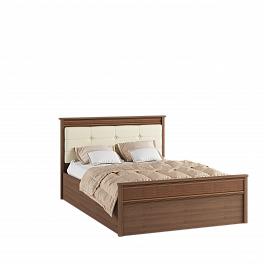 Спальня "Ливорно" Корпус кровати 1,4 м ЛКР-1 (1,4) орех донской - Фото предпросмотра