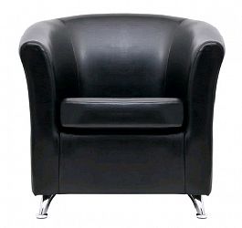 С-100 Коломбо Кресло с подлокотниками 82*75*78 oregon 16 черный "Мягкая мебель для кабинета" ТК-001812000032 черный - Фото предпросмотра