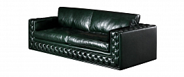 М-34 Клиф  2-х местный диван (180*98*84) экокожа Domus Green зеленый "Мягкая мебель для кабинета" ТК-001812000020 зеленый - Фото предпросмотра