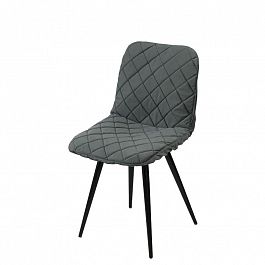 Чехол на стул со спинкой CHILLY, серый - Фото предпросмотра