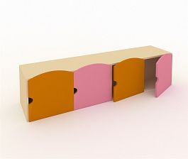 Надставка для купальных принадлежностей на шкафы ШГ-4БМ оранжевый - Фото предпросмотра