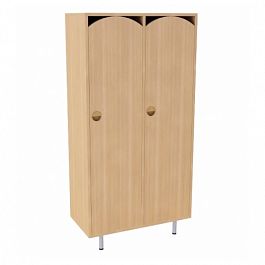 Шкафчик для одежды 2-секционный малый (бук) - Фото предпросмотра