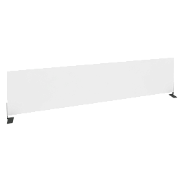 Onix Экран боковой (ЛДСП) O.EKR-163 Белый бриллиант/Антрацит металл 1635*370*18 - Фото предпросмотра