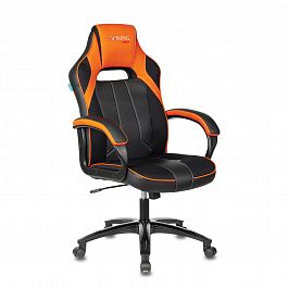 Кресло компьютерное Zombie VIKING 2 AERO, экокожа/ткань, черное/оранжевое, 1364177 - Фото предпросмотра