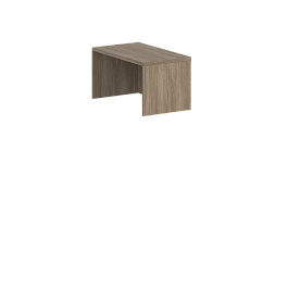 Надстройка тип 1 на тумбу-органайзер 700 Sigma, 400х700х375 / цвет: дуб темный - Фото предпросмотра
