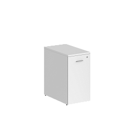 Тумба-органайзер Sigma 400х700х750 / корпус: белый; фасад: белый - Фото предпросмотра