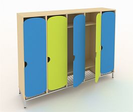 Шкаф для детской одежды на ножках ШГС5М синий - Фото предпросмотра
