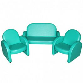 Комплект мягкой игровой мебели «Малыш» Зеленый - Фото предпросмотра