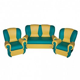 Комплект игровой мебели «Бусинка» Зелено-желтый - Фото предпросмотра
