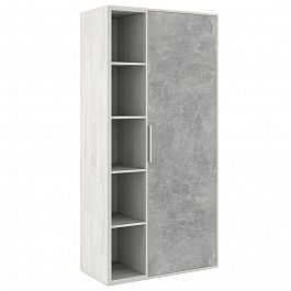 Шкаф комбинированный B-tone 93,5x45x191,7 сосна бетон светлый - Фото предпросмотра
