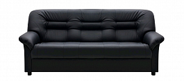 V-100 Премьер 3-х местный диван с подлокотниками 190*88*88 oregon 16 черный "Мягкая мебель для кабинета" ТК-001812000052 черный - Фото предпросмотра