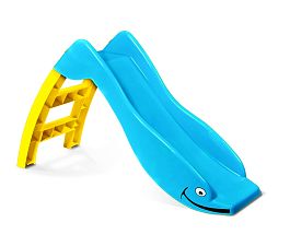Игровая горка Sheffilton KIDS Дельфин 307 голубой/желтый - Фото предпросмотра