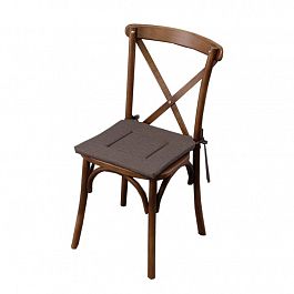 Подушка на стул 39х39, кофейная - Фото предпросмотра