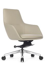 Кресло Soul-M B1908 Светло-серый (MB918) натуральная кожа - Фото предпросмотра