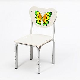 Детский стульчик Кузя Бабочка H 180...220 зеленый - Фото предпросмотра