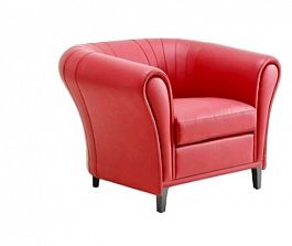 С-17 Сократ Кресло (108*92*80) экокожа Oregon 9 красный "Мягкая мебель для кабинета" ТК-001812000027 красный - Фото предпросмотра