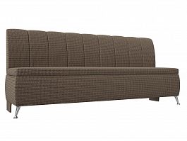 Кухонный прямой диван Кантри (полностью рогожка Корфу 03) - Фото предпросмотра