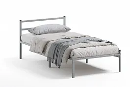Кровать  металлическая Лофт 1200*2000, цвет серый - Фото предпросмотра