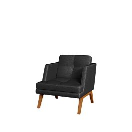 Кресло Artis 80x85x85 чёрный - Фото предпросмотра