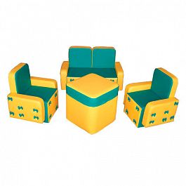 «Бантик» "комплект мебели" - Желто-зеленый - Фото предпросмотра