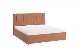 Кровать с основанием Кристи 2 160х200 см ZO.KM1.6-08.2.2079 персик (велюр) - Фото предпросмотра