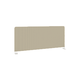 Metal System Экран тканевый боковой Б.ТЭКР-90 Тёмно-бежевый/Белый металл 900*390*22 - Фото предпросмотра