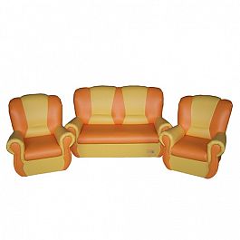 Комплект игровой мебели «Бусинка» Оранжево-желтый - Фото предпросмотра
