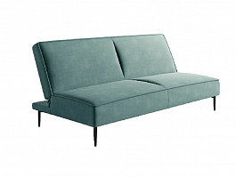 Este диван-кровать трехместный, прямой, без подлокотников, бархат 88 - Фото предпросмотра