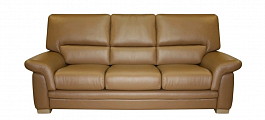А-01 Империал 3-х местный диван с подлокотниками 200*94*89 oregon темно-бежевый "Мягкая мебель для кабинета" ТК-001812000042 бежевый - Фото предпросмотра