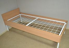 Кровать металлическая с ЛДСП К1.700ЦЛСП - Фото предпросмотра