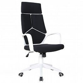 Кресло офисное BRABIX PREMIUM "Prime EX-515", пластик белый, ткань, черное, 531812 - Фото предпросмотра
