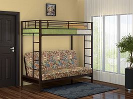 Двухъярусная кровать "Мадлен" коричневый - Фото предпросмотра