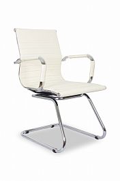 Кресло College CLG-620 LXH-C Beige хром, кожа PU, цвет бежевый "Кресла для посетителей"  ТК-001039000111 бежевый - Фото предпросмотра