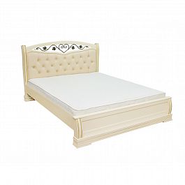 Кровать "Сиена с ковкой 160" сосна - Фото предпросмотра