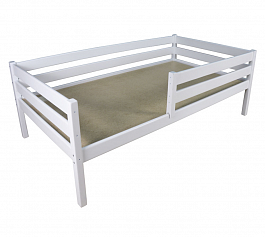 Кровать «Сева Юниор» (массив, краска) настил ДВП 1600 - Фото предпросмотра