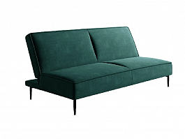 Este диван-кровать трехместный, прямой, без подлокотников, бархат 87 - Фото предпросмотра