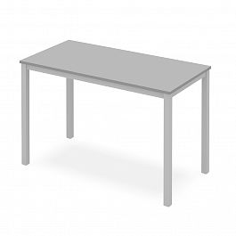 Стол на металлокаркасе, столешница 18 мм "Письменные столы" ПК-ЛОГ-СТ120Х60/МК-В2-19 серый - Фото предпросмотра
