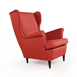 Кресло Redford, рогожка красный - Фото предпросмотра