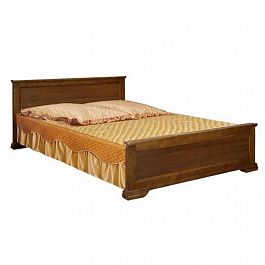 Кровать "Классика без рисунка 160" сосна - Фото предпросмотра