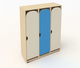 Шкаф для детской одежды ШГ3 синий - Фото предпросмотра